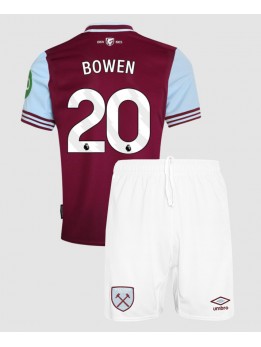 West Ham United Jarrod Bowen #20 Dječji Domaci Dres kompleti 2024-25 Kratak Rukavima (+ kratke hlače)